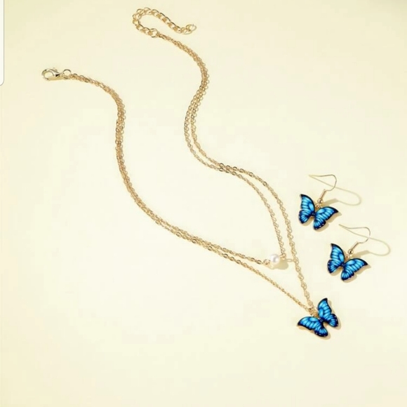 *Dorothy* Butterfly Jewelry Set - Picture 2 of 4